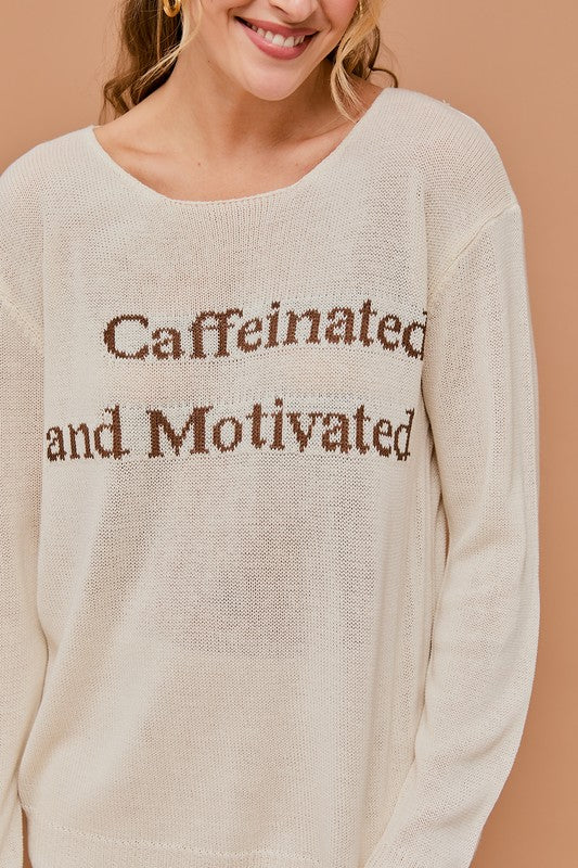 The coffee lover light sweater