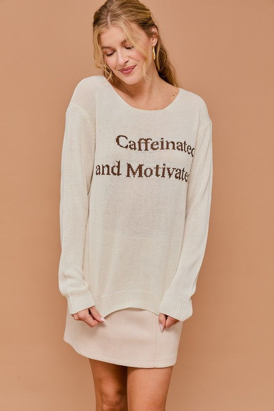 The coffee lover light sweater