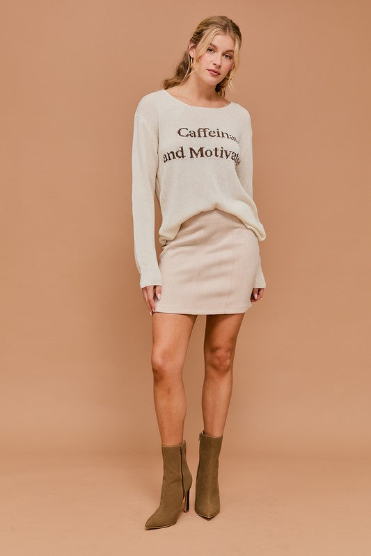 The coffee lover light sweater