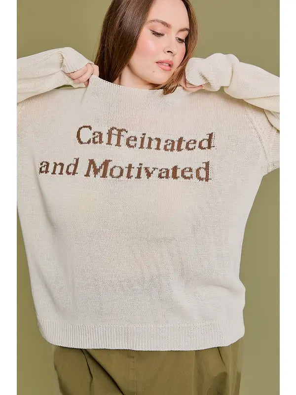 The coffee lover light sweater