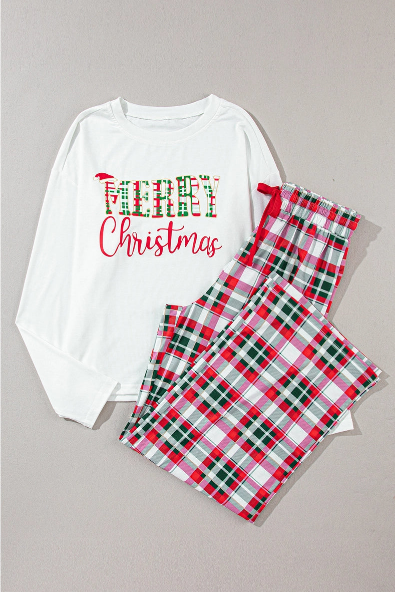 Two piece Merry Christmas pajamas