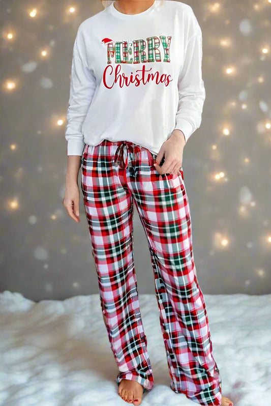 Two piece Merry Christmas pajamas